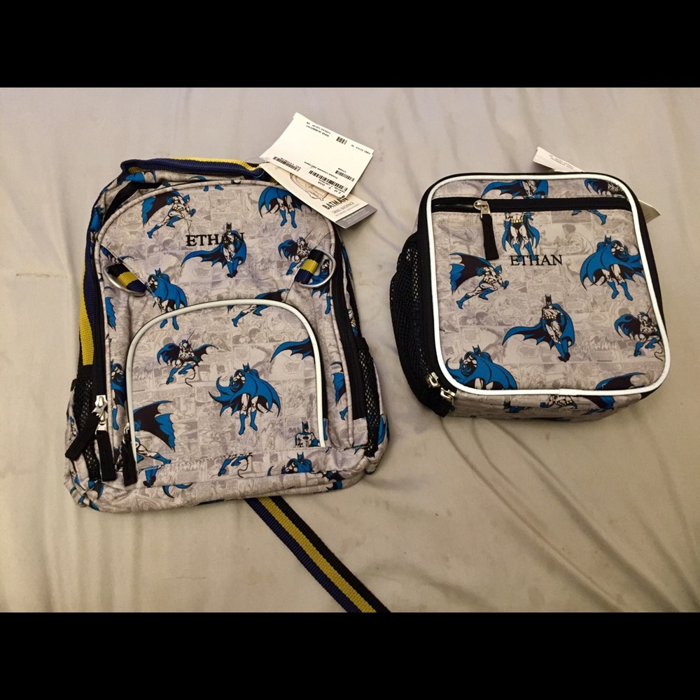 SOLD—NWT PB Kid’s Batman Backpack & Lunch-bag - Picture 3 of 7